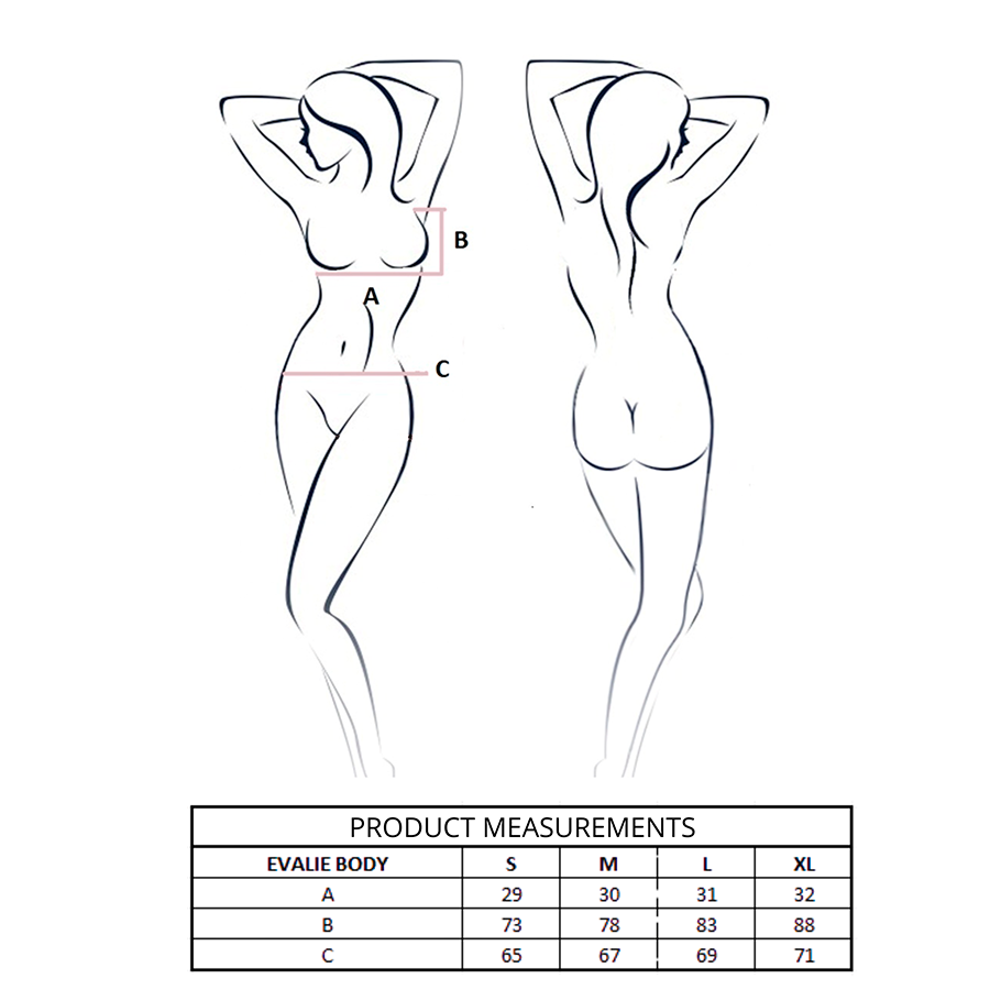 PASSION - EVALIE BODY ROSSO S/M – Body – foto 4