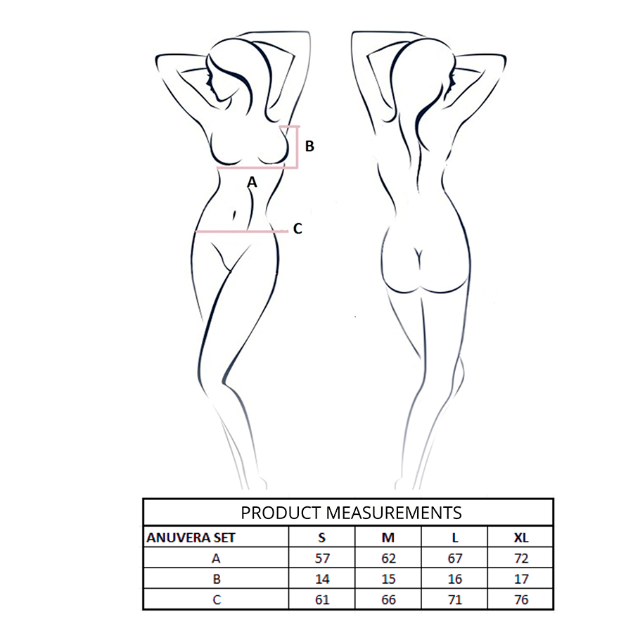 PASSION - ANUVERA REGGISENO + PERIZOMA NERO L/XL – Reggiseno e slip – foto 4