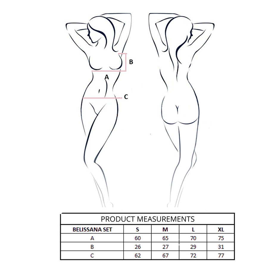 PASSION - BELISSANA REGGISENO + PERIZOMA VIOLA L/XL – Reggiseno e slip – foto 4