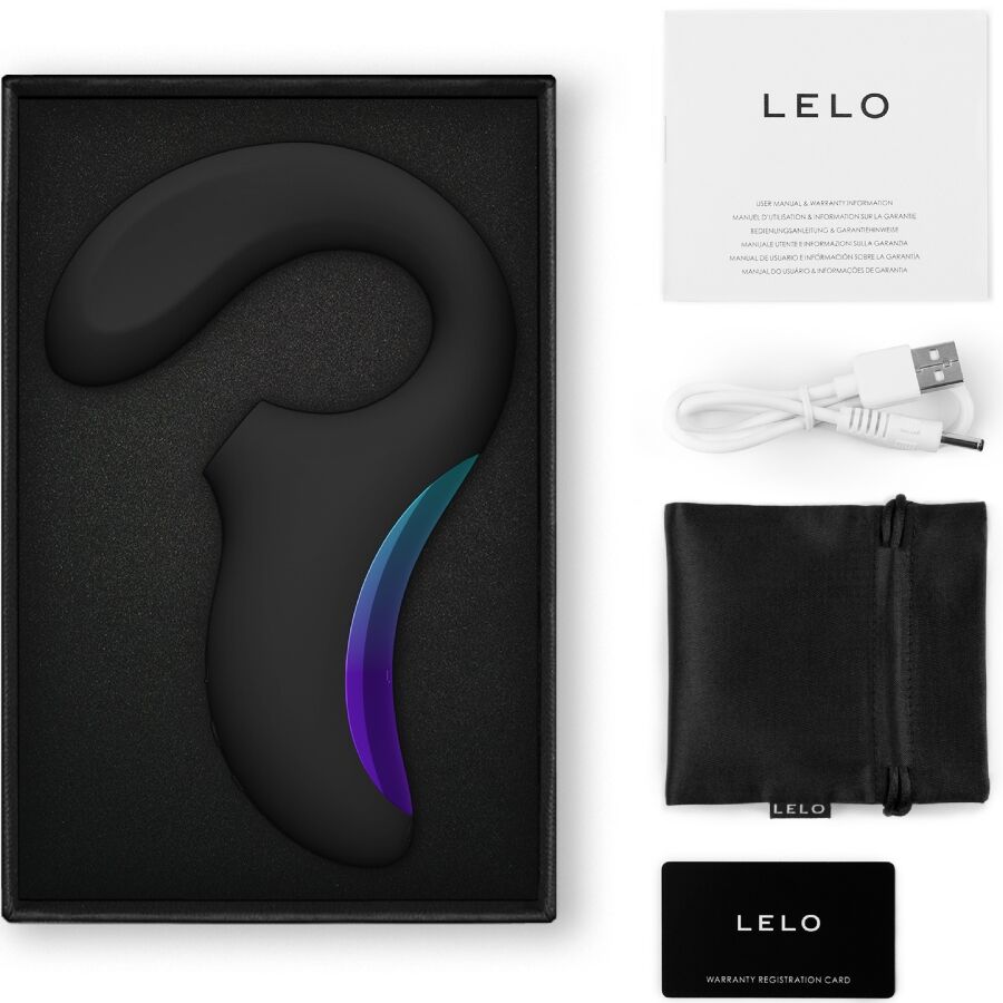 LELO - ENIGMA WAVE MASSAGGIATORE A TRIPLA VIBRAZIONE NERO – Vibratori a punto G – foto 3
