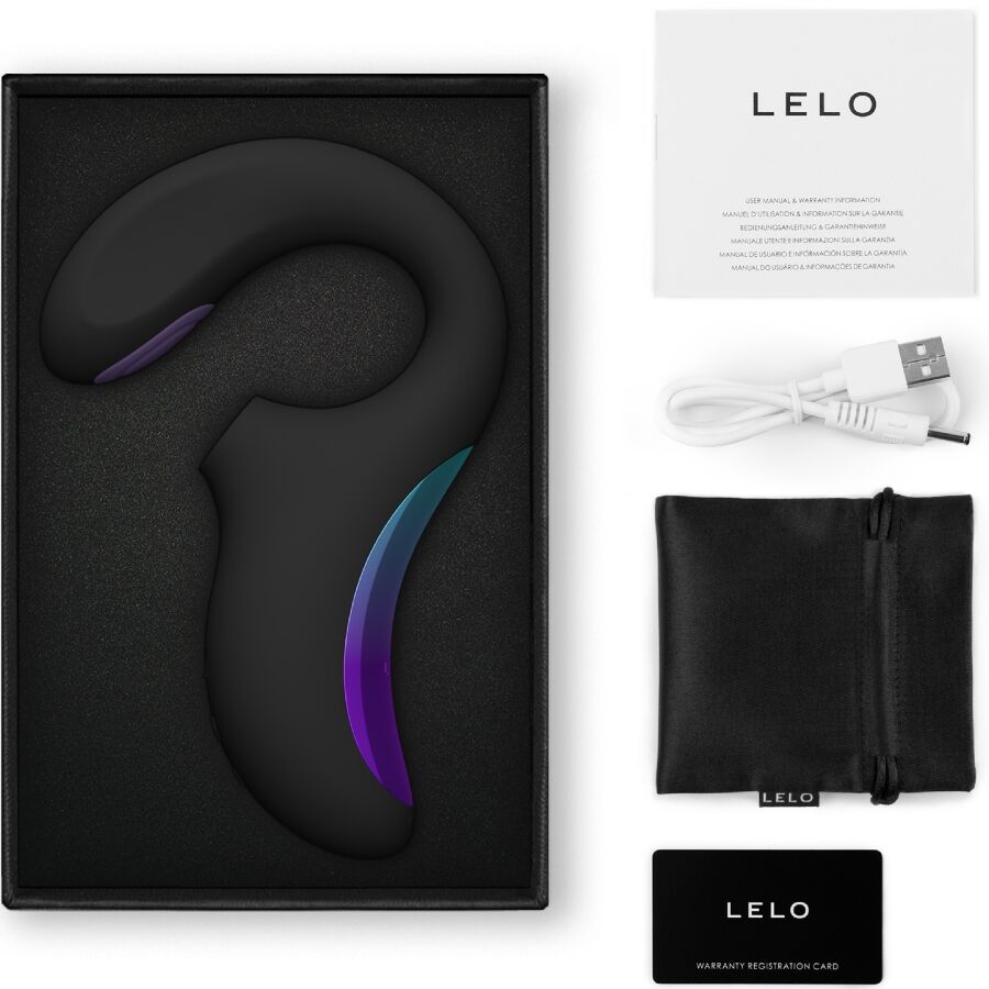 LELO - ENIGMA DOUBLE SONIC VIBRATOR POINT G NERO – Vibratori a punto G – foto 3