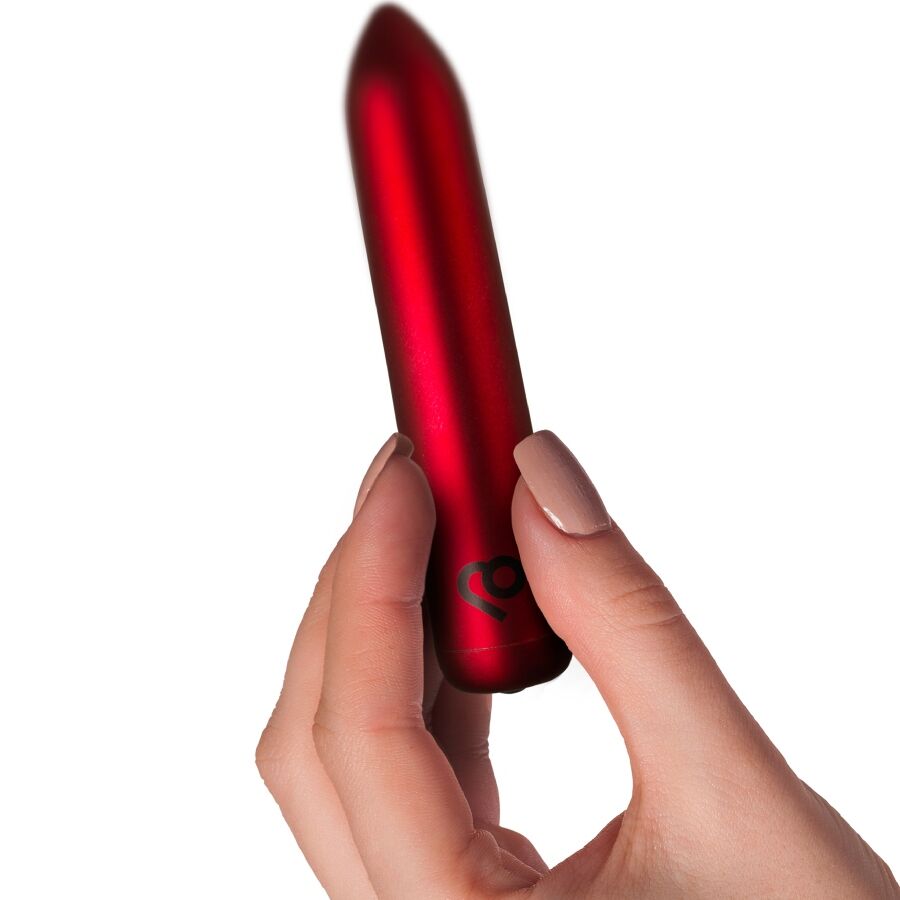 ROCKS-OFF - PROIETTILE VIBRANTE RICARICABILE ROSSO PAPAVERO – Proiettili vibranti – foto 4