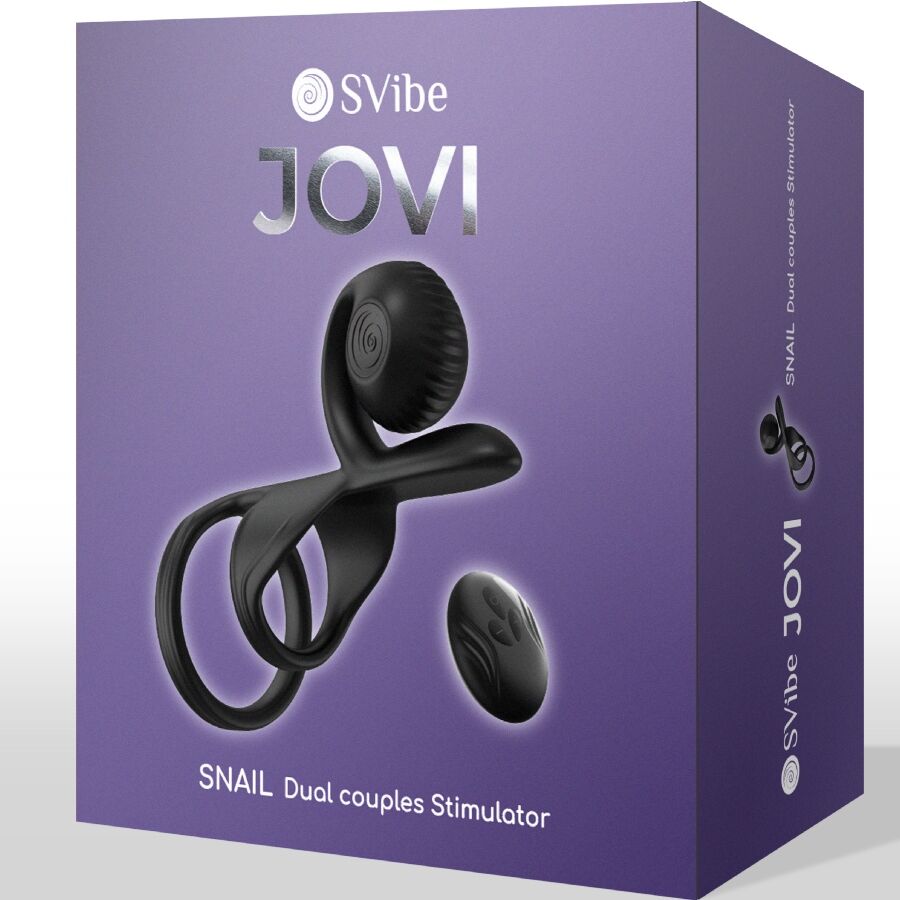 SNAIL VIBE - JOVI COUPLES RING TELECOMANDO NERO – Cockring con vibrazione – foto 8