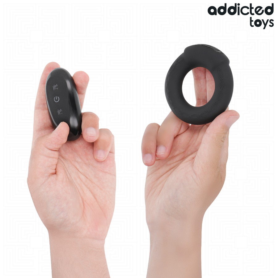 ADDICTED TOYS - ANELLO PER IL PENE VIBRANTE CON EFFETTO RISCALDANTE E TELECOMANDO – Cockring con vibrazione – foto 4
