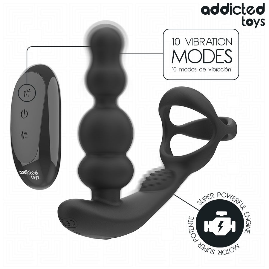 ADDICTED TOYS - MASSAGGIATORE PROSTATICO ROTANTE CON TELECOMANDO – Speciale prostatico – foto 4