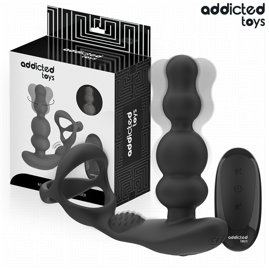 ADDICTED TOYS - MASSAGGIATORE PROSTATICO ROTANTE CON TELECOMANDO – Speciale prostatico