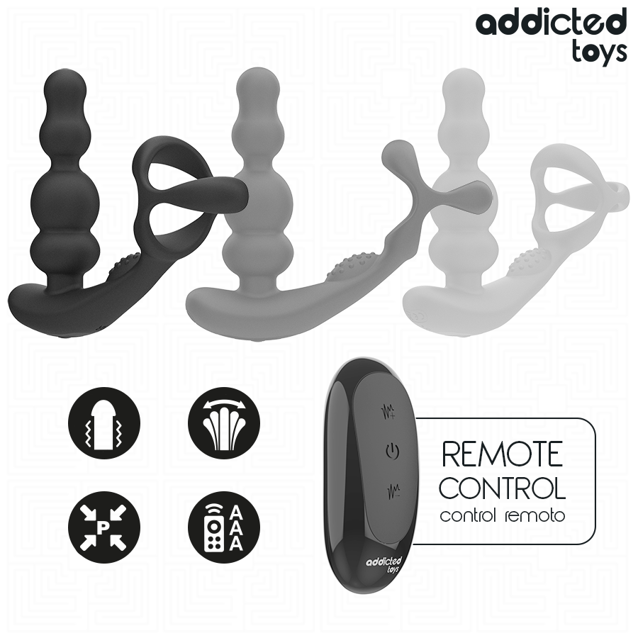 ADDICTED TOYS - MASSAGGIATORE PROSTATICO ROTANTE CON TELECOMANDO – Speciale prostatico – foto 6