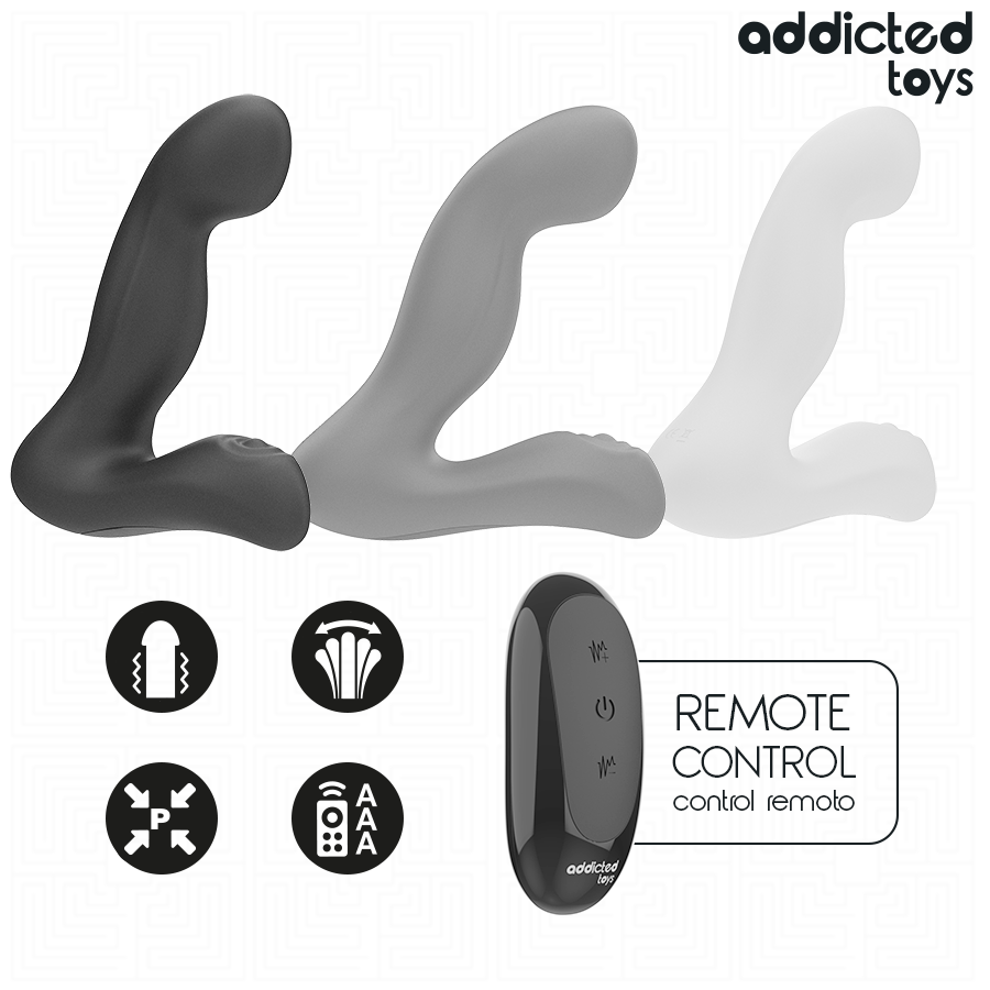 ADDICTED TOYS - MASSAGGIATORE PROSTATICO OSCILLANTE CON TELECOMANDO IN MODALITÀ PULSAZIONE – Speciale prostatico – foto 5