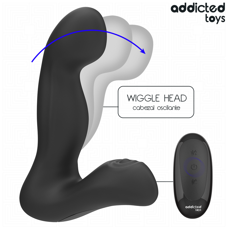 ADDICTED TOYS - MASSAGGIATORE PROSTATICO OSCILLANTE CON TELECOMANDO IN MODALITÀ PULSAZIONE – Speciale prostatico – foto 4