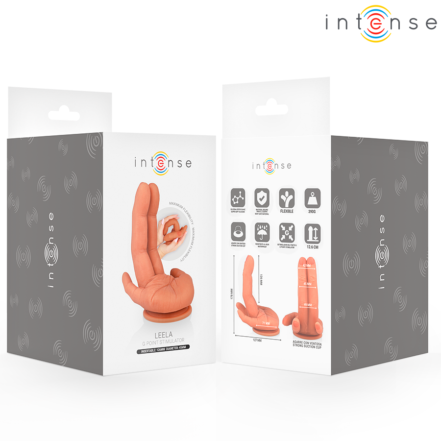 INTENSE - LEELA STIMOLATORE PUNTO G FLESSIBILE MANO 12,6 CM – Dildo con punto G – foto 5