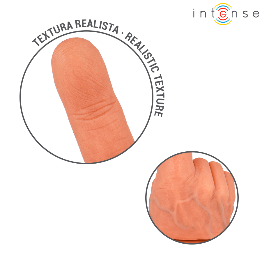 INTENSE - HUBERT STIMOLATORE PUNTO G FLESSIBILE MANO 14,2 CM – Dildo con punto G – foto 7