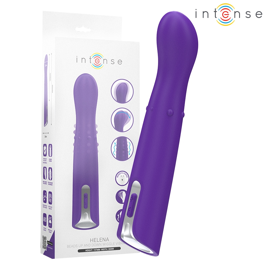 INTENSE - HELENA BEADS VIBRATORE OSCILLANTE SU E GIÙ 13,5 CM – Classici vibratori anali o vaginali