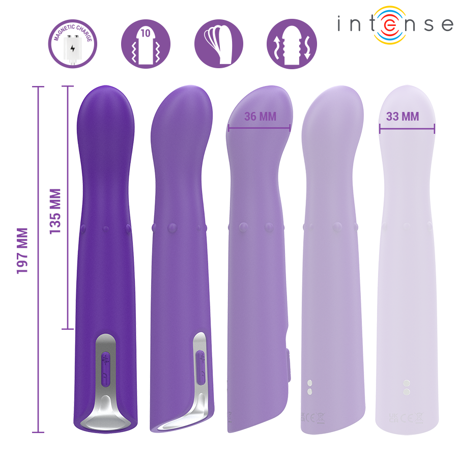 INTENSE - HELENA BEADS VIBRATORE OSCILLANTE SU E GIÙ 13,5 CM – Classici vibratori anali o vaginali – foto 5