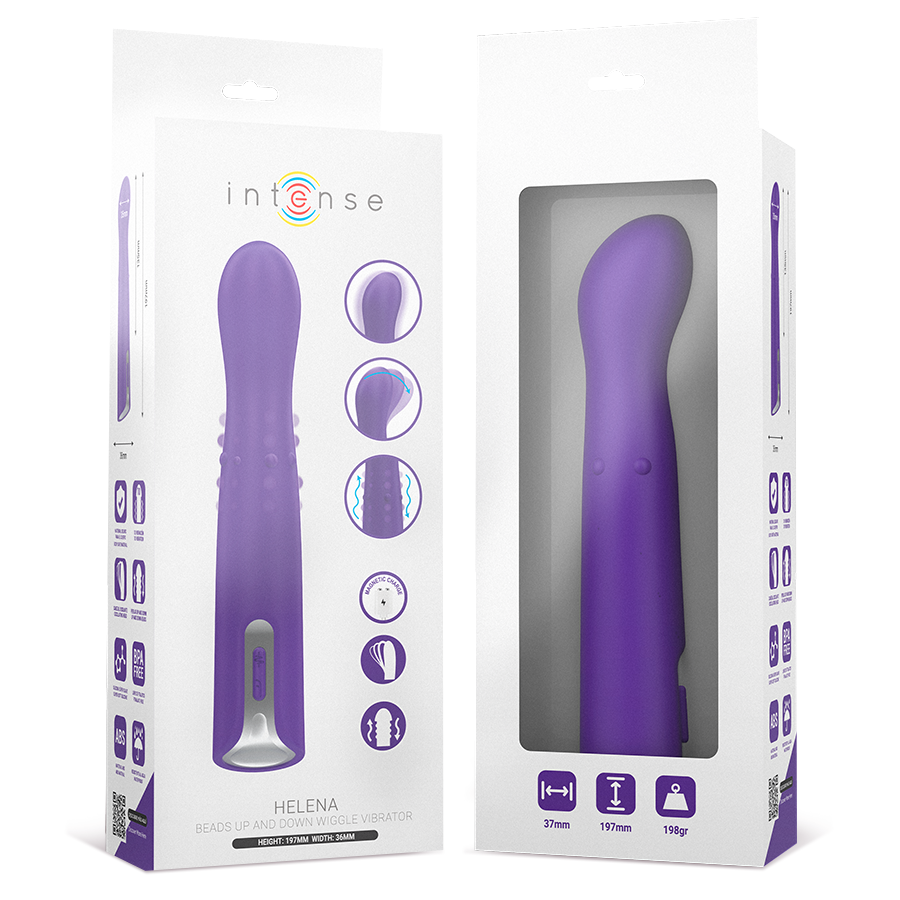 INTENSE - HELENA BEADS VIBRATORE OSCILLANTE SU E GIÙ 13,5 CM – Classici vibratori anali o vaginali – foto 3