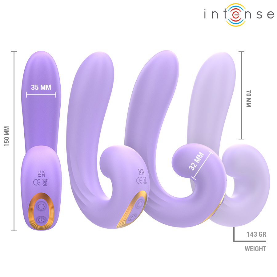 INTENSE - STIMOLATORE CLITORIDEO A DOPPIA VIBRAZIONE MERYL – Succhiare la vagina / il clitoride – foto 6