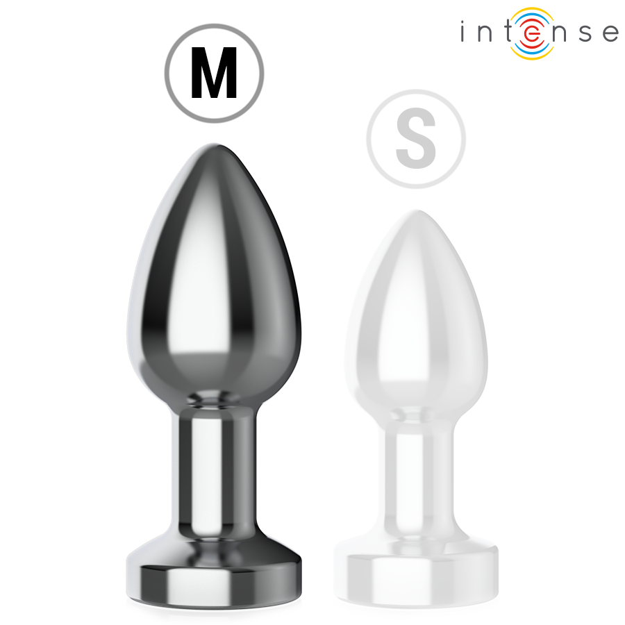 INTENSE - PLUG ANALE VIBRANTE IN METALLO CON LUCI LED E TELECOMANDO - TAGLIA M – Vibratori anali – foto 7