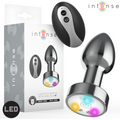 INTENSE - PLUG ANALE VIBRANTE IN METALLO CON LUCI LED E TELECOMANDO - TAGLIA M – Vibratori anali