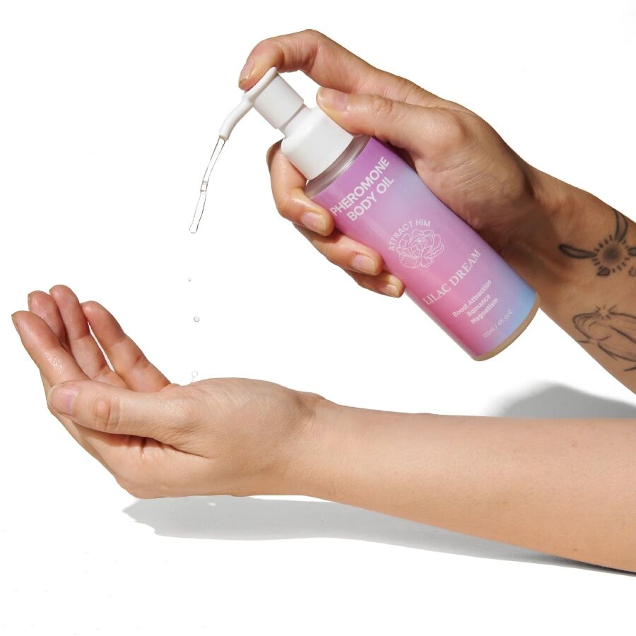EYE OF LOVE - BLOOM LILAC DREAM OLIO CORPO CON FEROMONI 120 ML – Profumi con feromoni femminili – foto 2