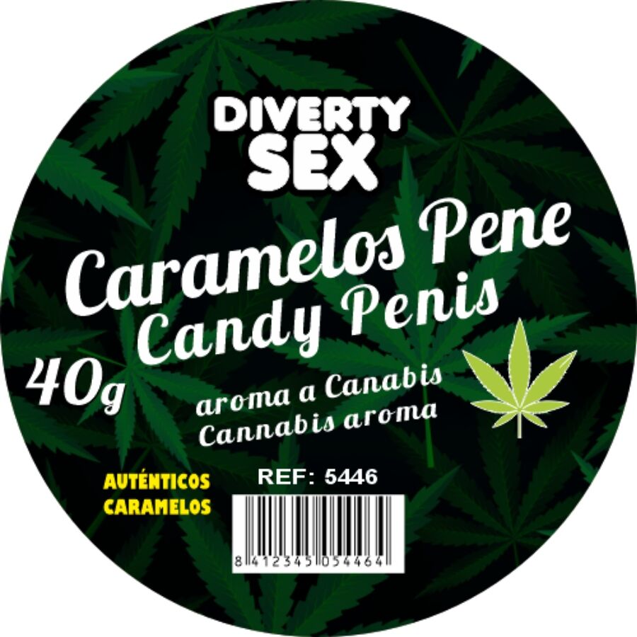 DIABLO GOLOSO - 20 CARAMELLE PER PENE AROMA CANNABIS – Caramelle divertenti – foto 2