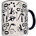 DIABLO PICANTE - TAZZA BONDAGE BIANCA CON MANICO NERO 370 ML – Accessori