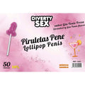 DIABLO GOLOSO - 50 LECCA-LECCA A FORMA DI PENE GIN TONIC GUSTO FRAGOLA 10% ALCOOL – Divertenti prelibatezze alcoliche