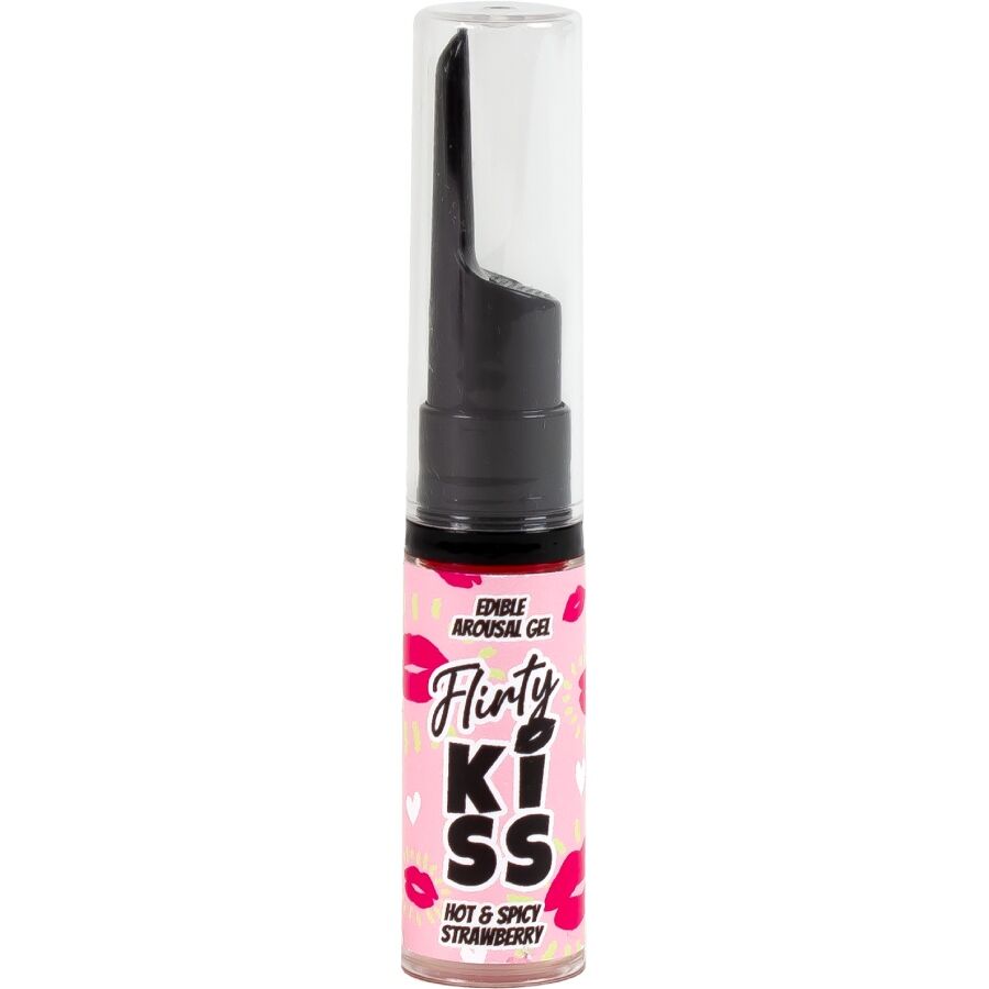SECRETPLAY - GEL PER BACI CIVATRICI CON EFFETTI SESSUALI ORALI FRAGOLA E MENTA 2 x 8 GR – Per il sesso orale – foto 2