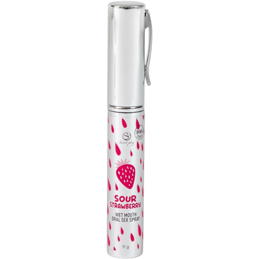 SECRETPLAY - SPRAY PER IL SESSO ORALE ALLA FRAGOLA ACIDA – Per il sesso orale – foto 2