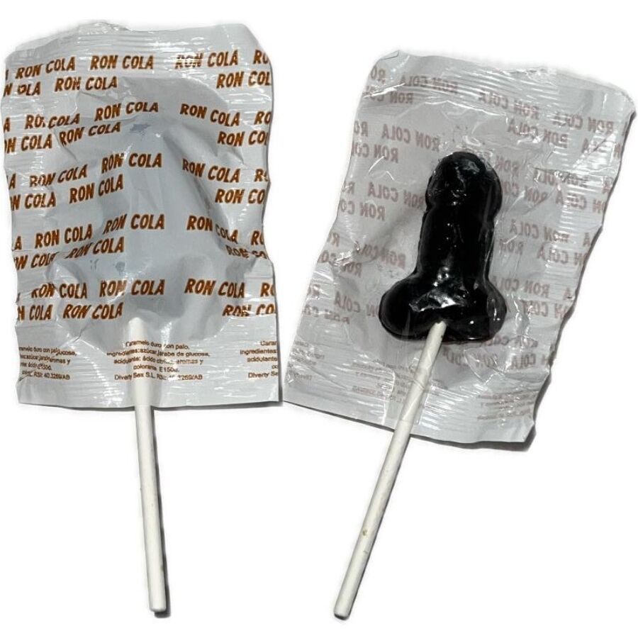 DIABLO GOLOSO - 1 PENE LECCA-LECCA GUSTO RON COLA 10% ALCOOL – Divertenti prelibatezze alcoliche