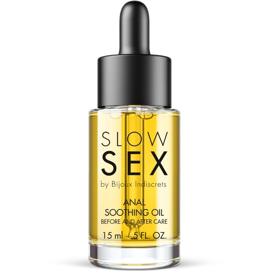 BIJOUX INDISCRETS - OLIO ANALE LENITIVO SLOW SEX 15 ML – Oli da massaggio non aromatizzati – foto 2