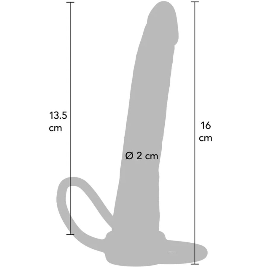 GET REAL - PENETRATORE ANALE IN SILICONE DOUBLE TROUBLE 16 CM – Dildo anali – foto 3