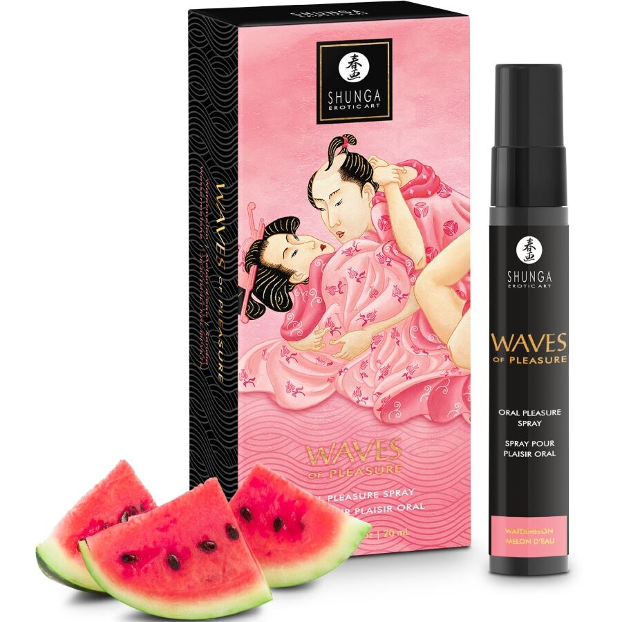 SHUNGA - WAVES SPRAY ORALE PER IL PIACERE SEDUCENTE ALL'ANGURIA 20 ML – Per il sesso orale
