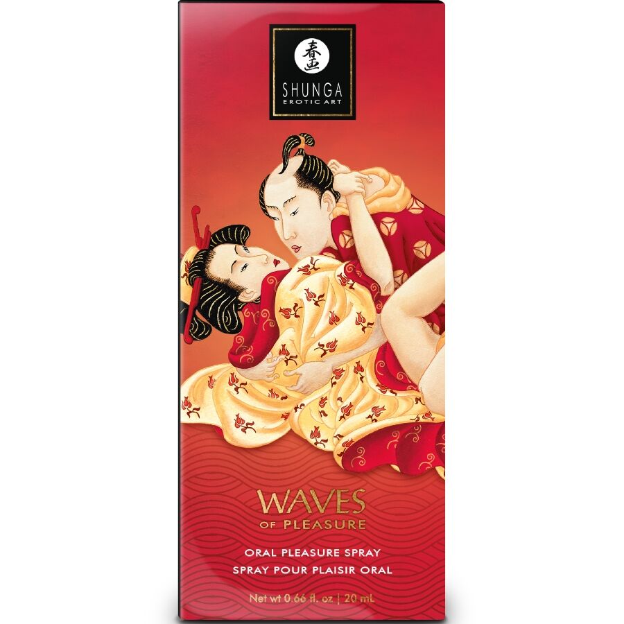 SHUNGA - WAVES PLEASURE SPRAY ORALE SEDUCENTE FRAGOLA 20 ML – Per il sesso orale – foto 3
