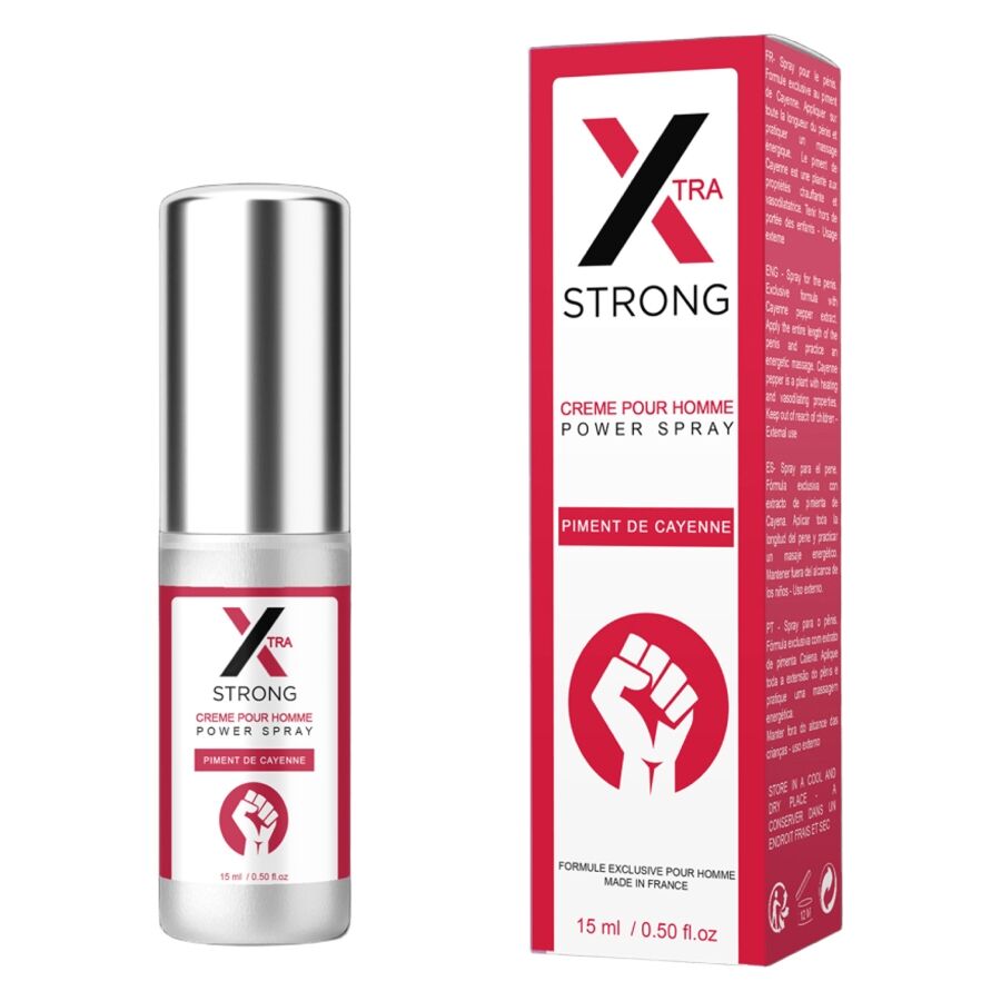 RUF - X STRONG SPRAY POTENTE PER IL PENE 15 ML – Aumento dell'erezione