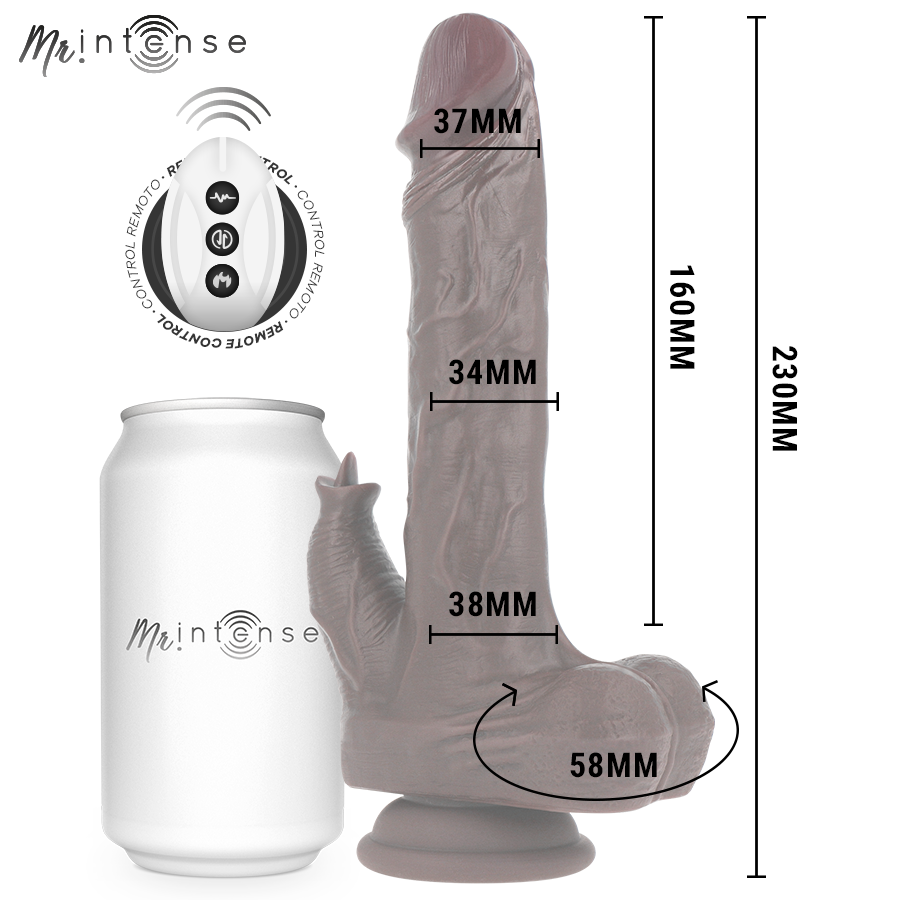 MR INTENSE - MORGAN BAMBOLA REALISTICA MULTIFUNZIONE CON VIBRAZIONE E TELECOMANDO SU E GIÙ 23 CM -O- 3,5 CM – Vibratori realistici – foto 6