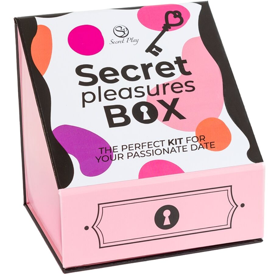 SECRET PLAY - PLEASURES BOX PER COPPIE: DADI + PROIETTILE VIBRANTE + PENNA CON PIUMA – Giochi di coppia