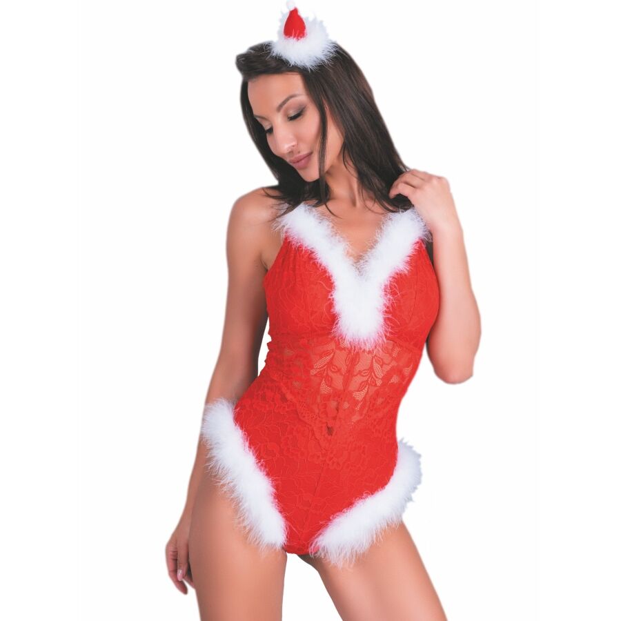 LIVCO CORSETTI FASHION - NAUGHTY SANTA LC 90706 BODY NATALIZIO S/M – Lingerie di Natale
