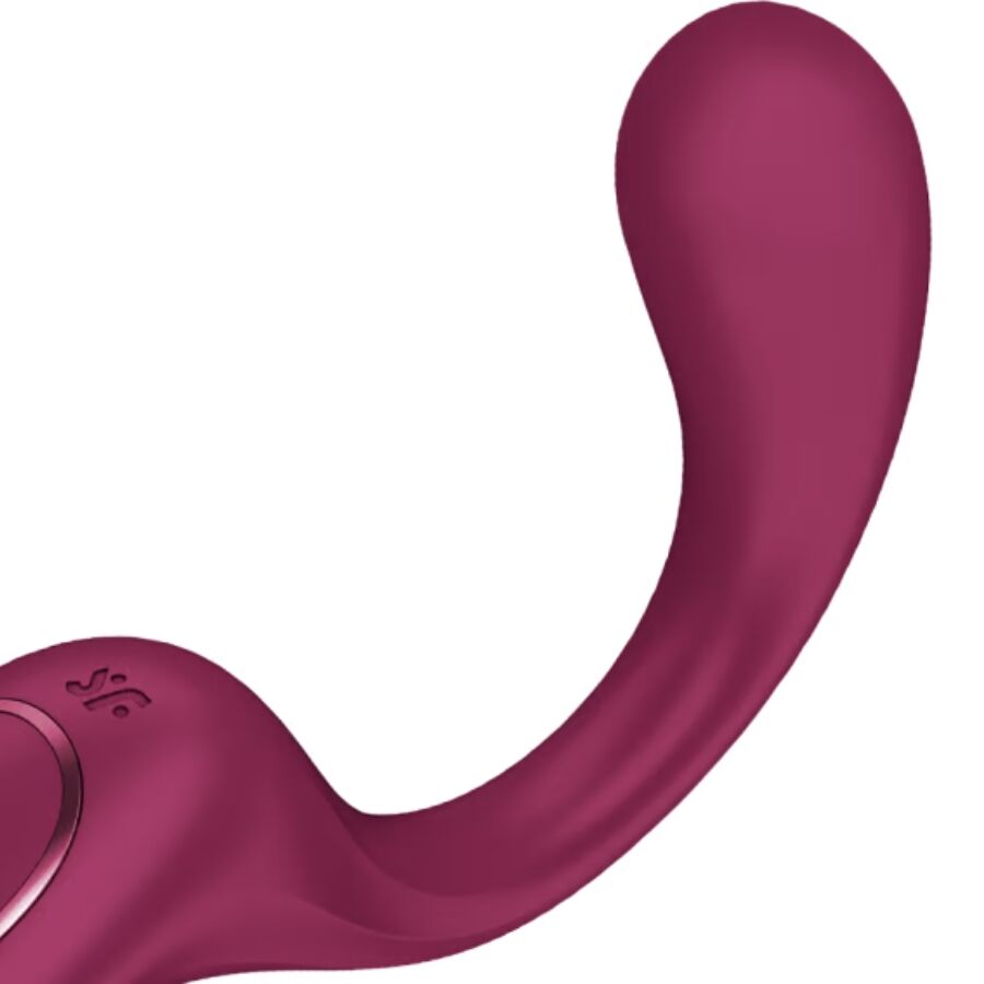 SATISFYER - G PER DEA 2 VIBRATORE CONIGLIO BOTTIGLIA BORDEAUX – Vibratori di coniglio – foto 4