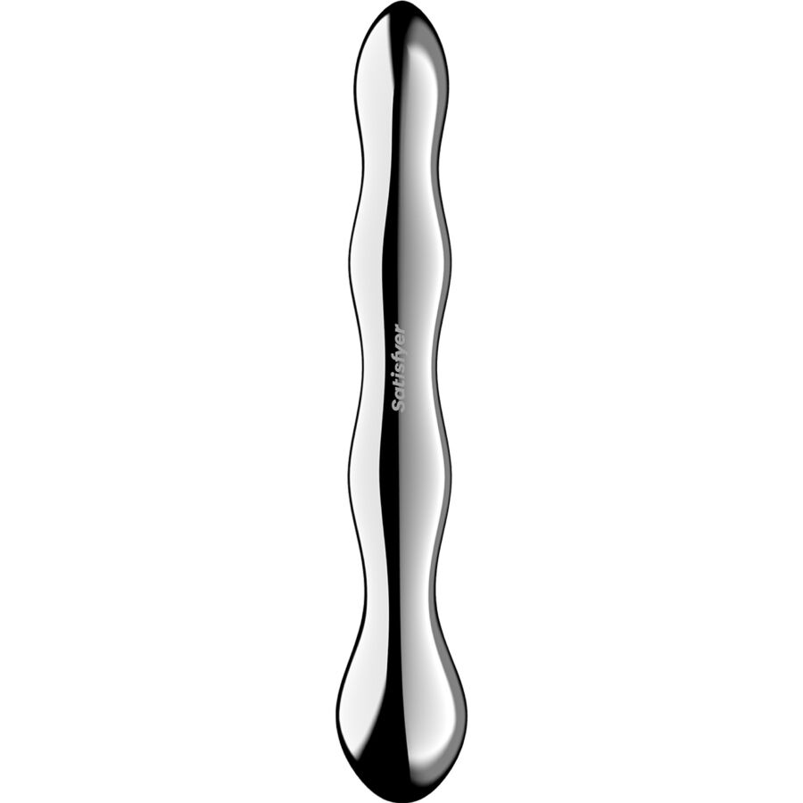 SATISFYER - DILDO A DOPPIA ESTREMITÀ IN ACCIAIO INOX COSMIC CREST 2 – Dildo con punto G – foto 4