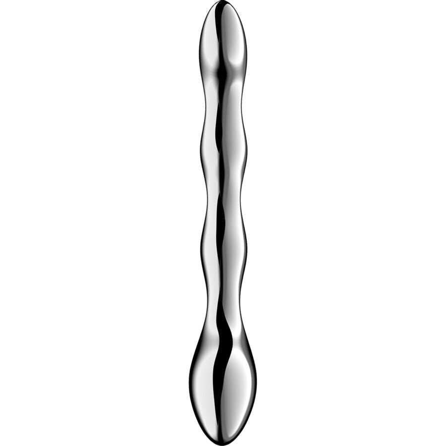 SATISFYER - DILDO A DOPPIA ESTREMITÀ IN ACCIAIO INOX COSMIC CREST 2 – Dildo con punto G – foto 2
