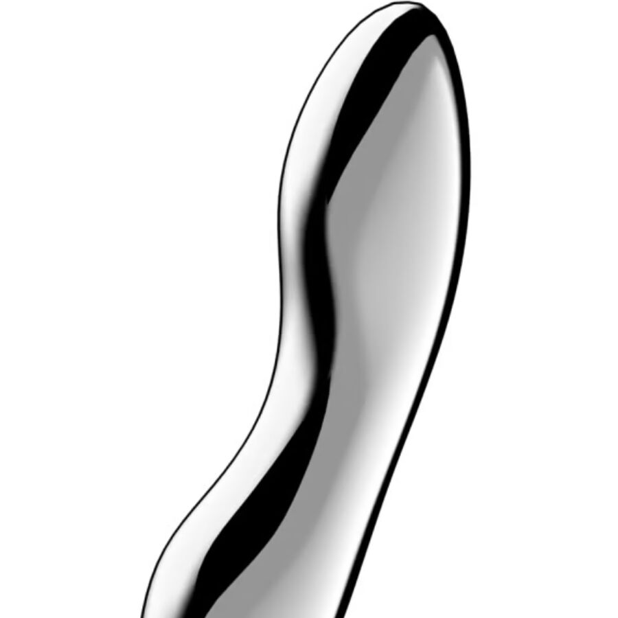 SATISFYER - DILDO A DOPPIA ESTREMITÀ IN ACCIAIO INOX COSMIC CREST 2 – Dildo con punto G – foto 3