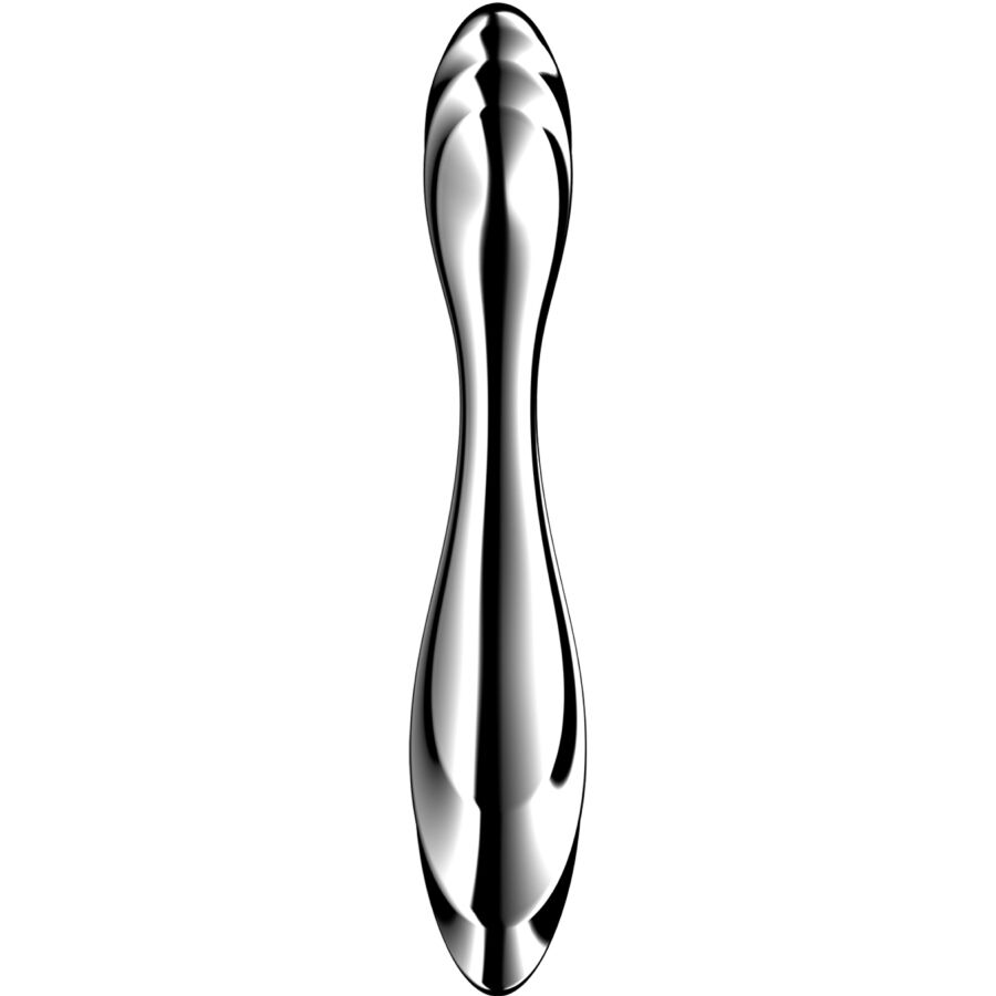 SATISFYER - DILDO A DOPPIA ESTREMITÀ IN ACCIAIO INOX PURE GRAVITY 2 – Dildo con punto G – foto 2