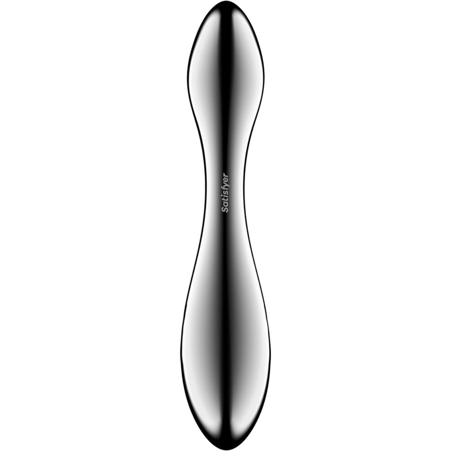 SATISFYER - DILDO A DOPPIA ESTREMITÀ IN ACCIAIO INOX PURE GRAVITY 3 – Dildo con punto G – foto 4