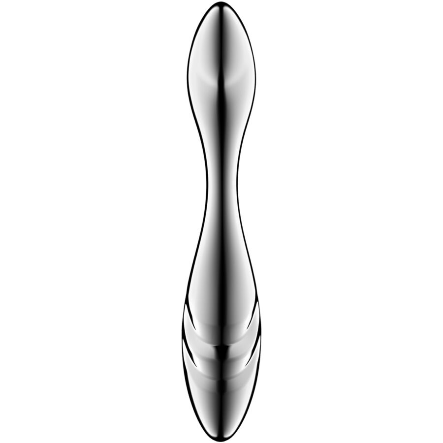 SATISFYER - DILDO A DOPPIA ESTREMITÀ IN ACCIAIO INOX PURE GRAVITY 3 – Dildo con punto G – foto 2