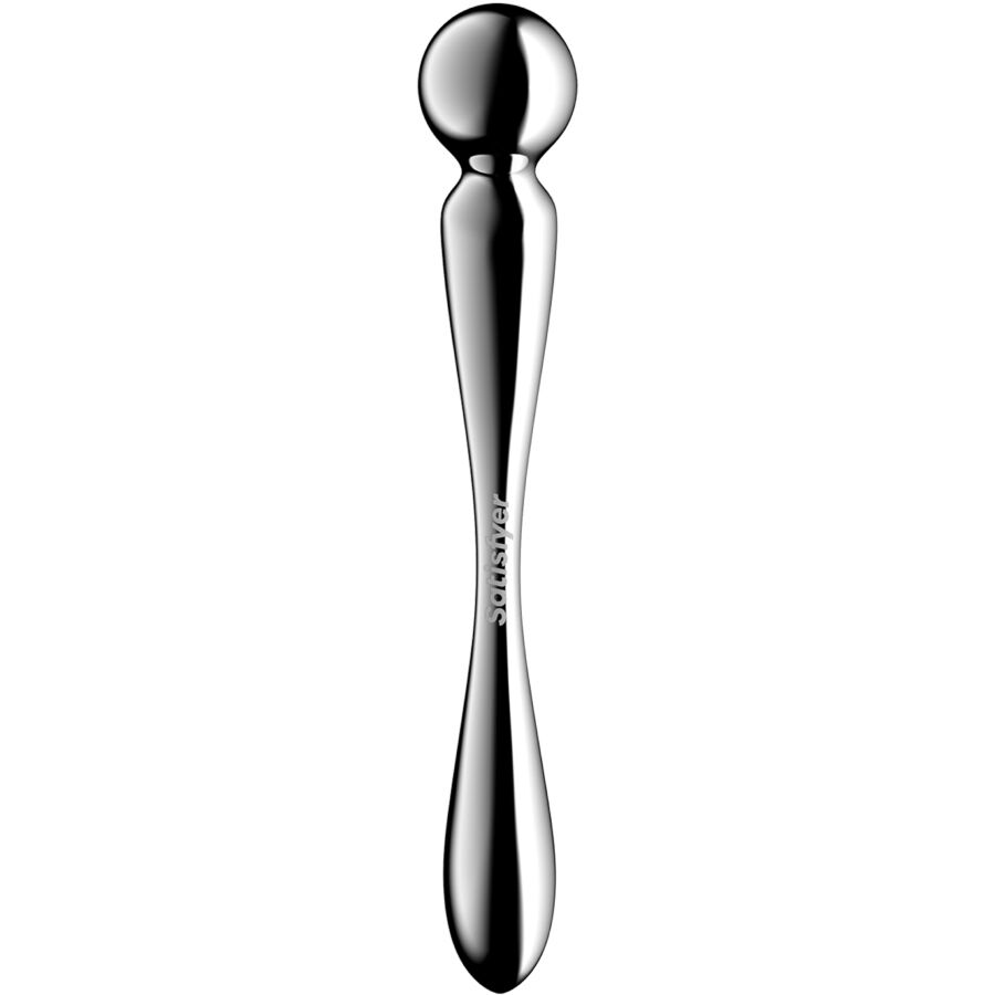 SATISFYER - DILDO A DOPPIA ESTREMITÀ IN ACCIAIO INOX STAR FORCE 2 – Dildo con punto G – foto 4