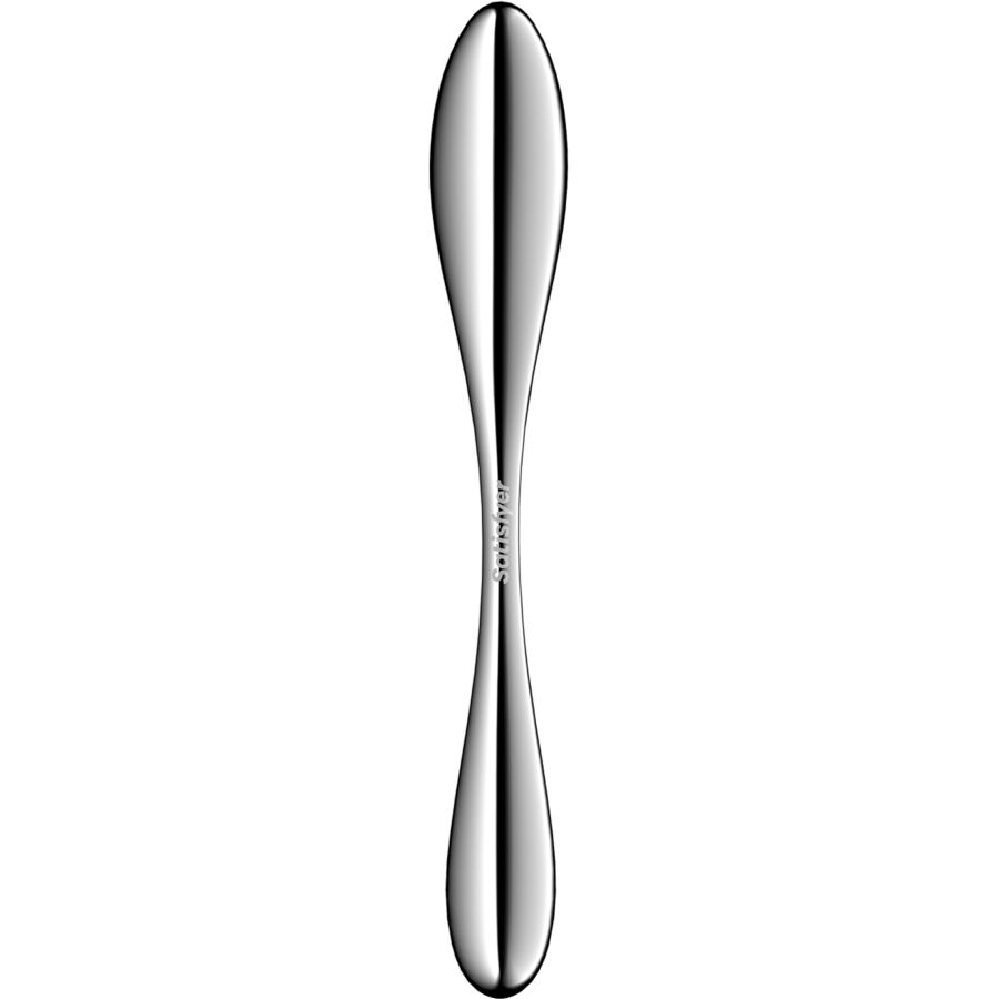 SATISFYER - DILDO A DOPPIA ESTREMITÀ IN ACCIAIO INOX STAR FORCE 3 – Dildo con punto G – foto 4