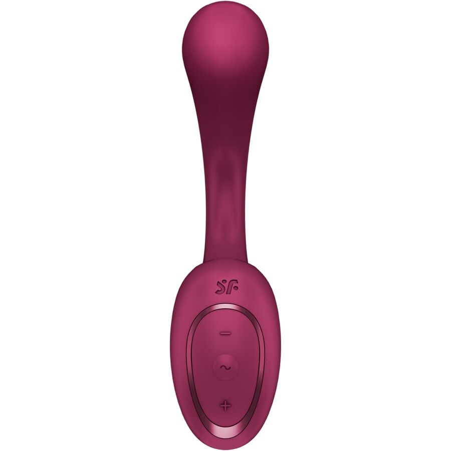SATISFYER - G PER DEA 2 VIBRATORE CONIGLIO BOTTIGLIA BORDEAUX – Vibratori di coniglio – foto 2