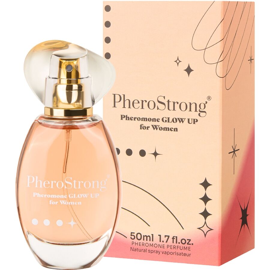 PHEROSTRONG - PROFUMO AI FEROMONI GLOW UP PER DONNA 50 ML – Profumi con feromoni femminili