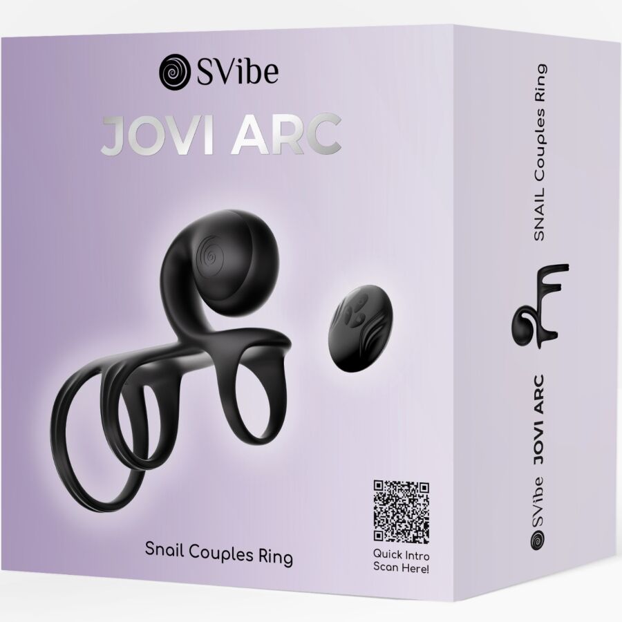 SNAIL VIBE - JOVI ARC COUPLE RING TELECOMANDO NERO – Cockring con vibrazione – foto 8