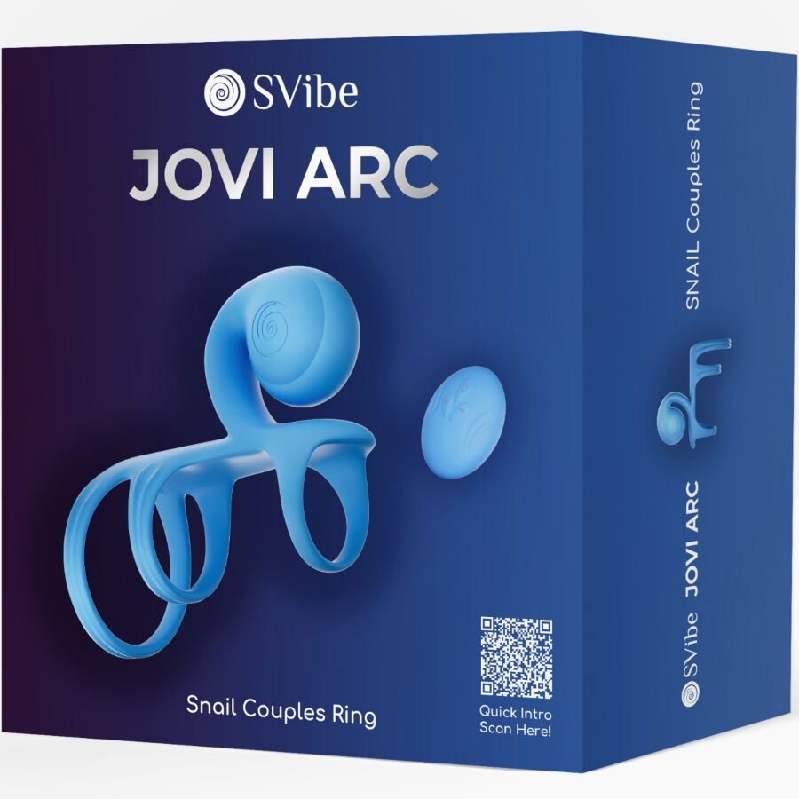 SNAIL VIBE - JOVI ARC COUPLE RING TELECOMANDO BLU – Cockring con vibrazione – foto 8