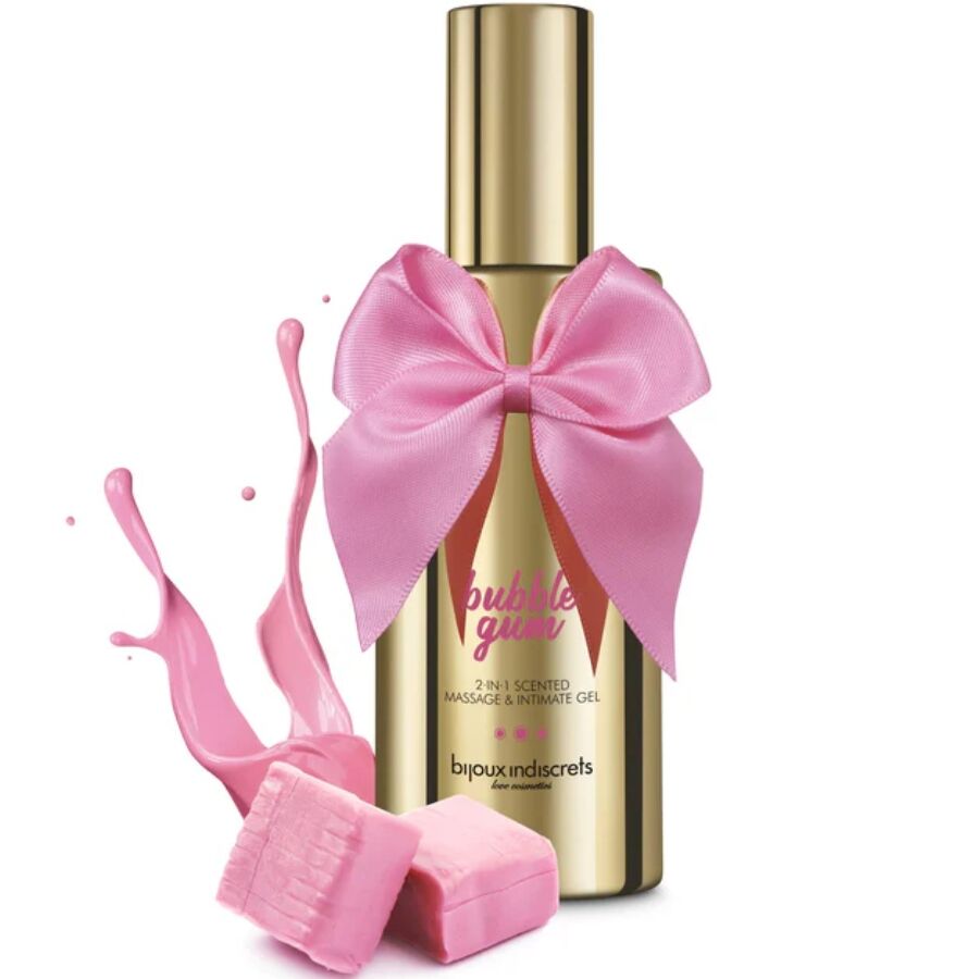 BIJOUX INDISCRETS - BUBBLE GUM 2Â·INÂ·1 GEL PROFUMATO PER MASSAGGIO E INTIMO 100 ML – Oli Aromatizzati – foto 2